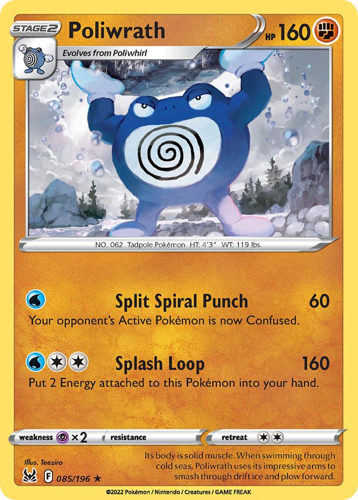 2022 Pokemon Trading Card Game Lost Origin Price List 85 Poliwrath