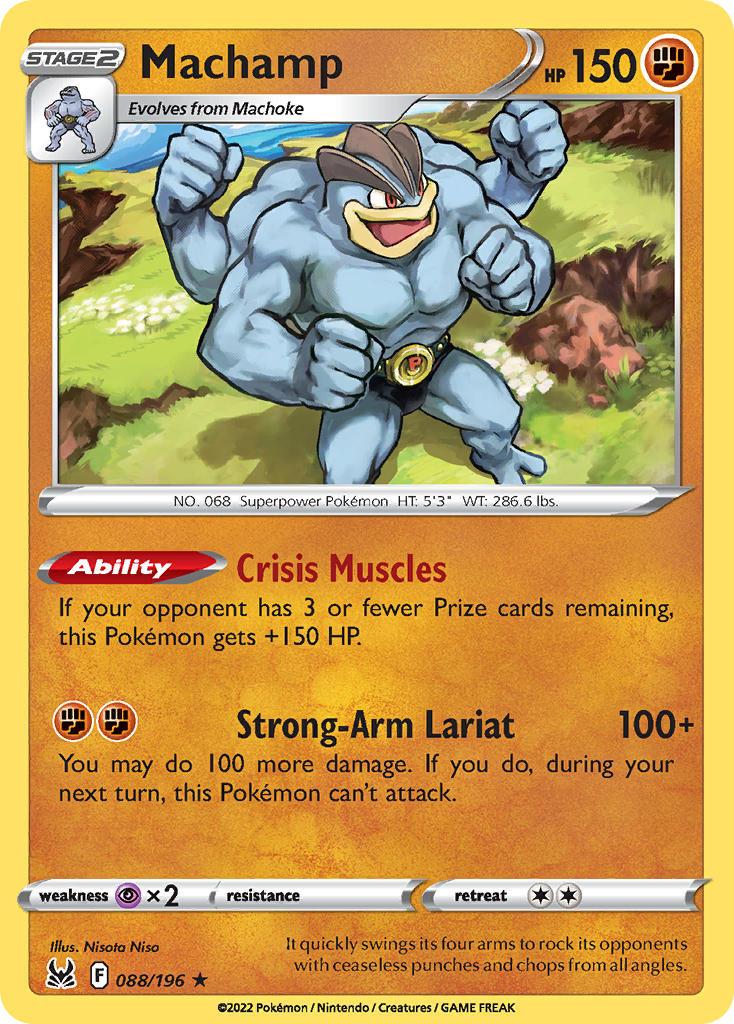 2022 Pokemon Trading Card Game Lost Origin Price List 88 Machamp