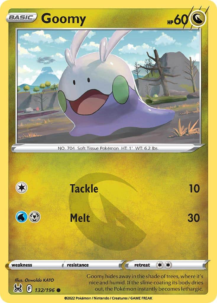 2022 Pokemon Trading Card Game Lost Origin Set List 132 Goomy