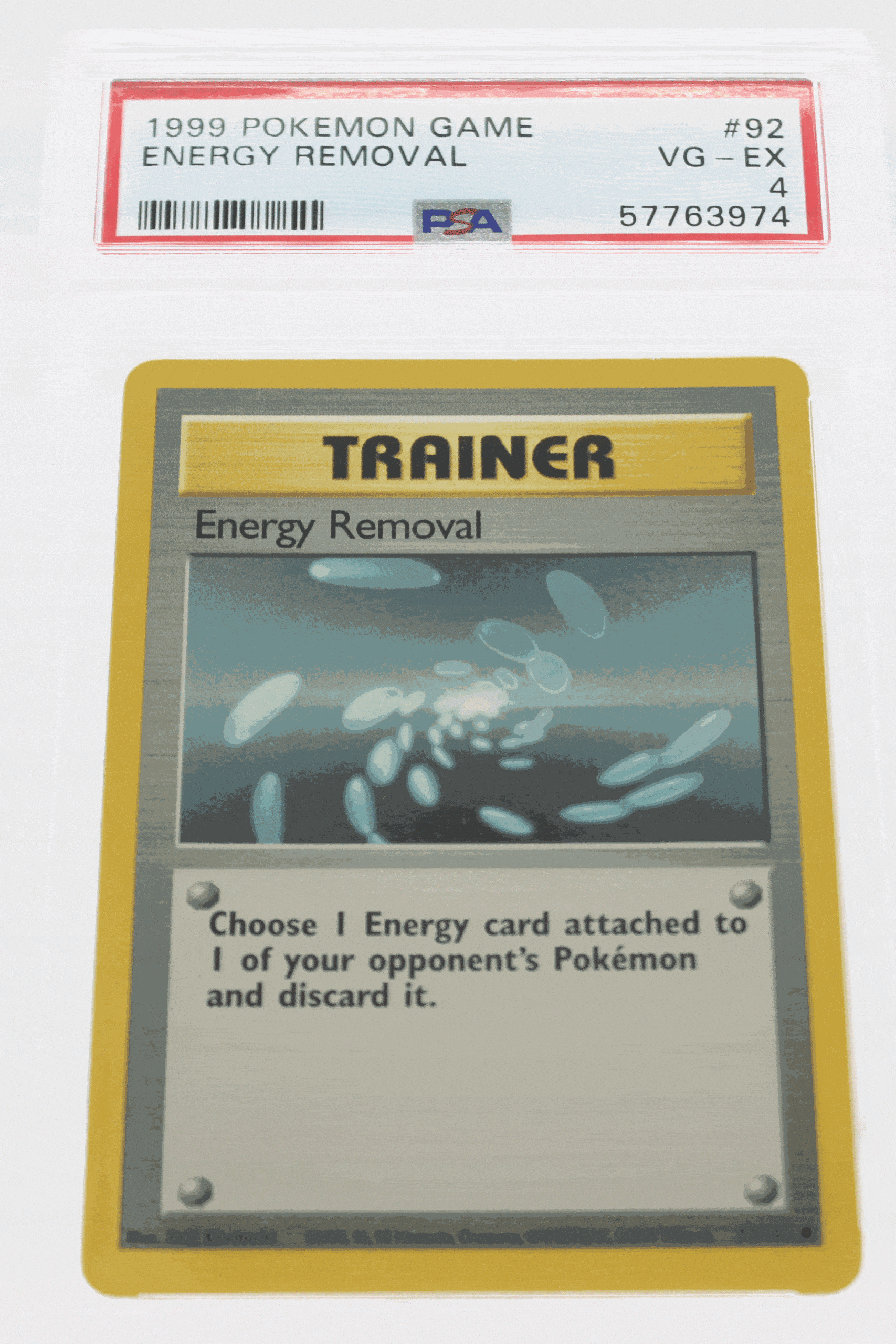 1999 Pokemon Game Base #92 Energy Removal PSA