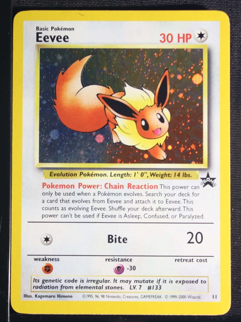 2000 Pokemon Promo Black Star 11 Eevee Holo Pokemon League Front 2 a